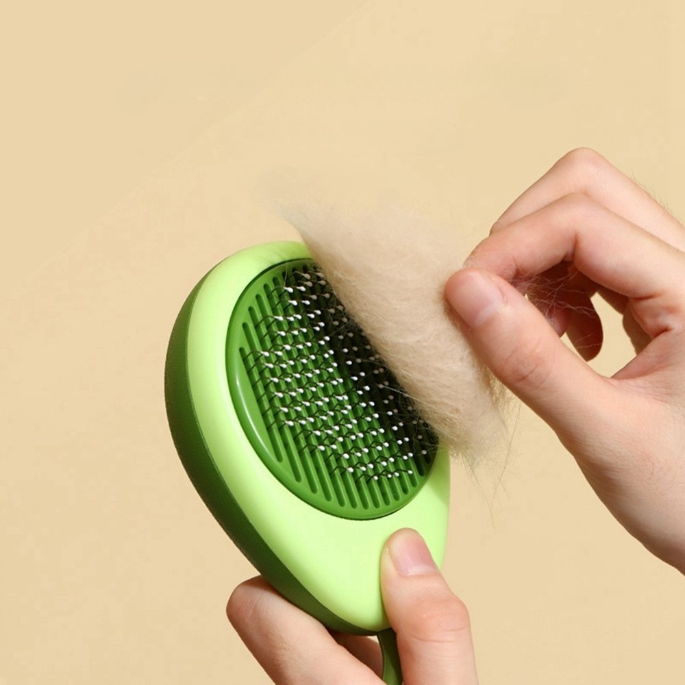 Massage Brush with One-Click Hair Removal for Cats