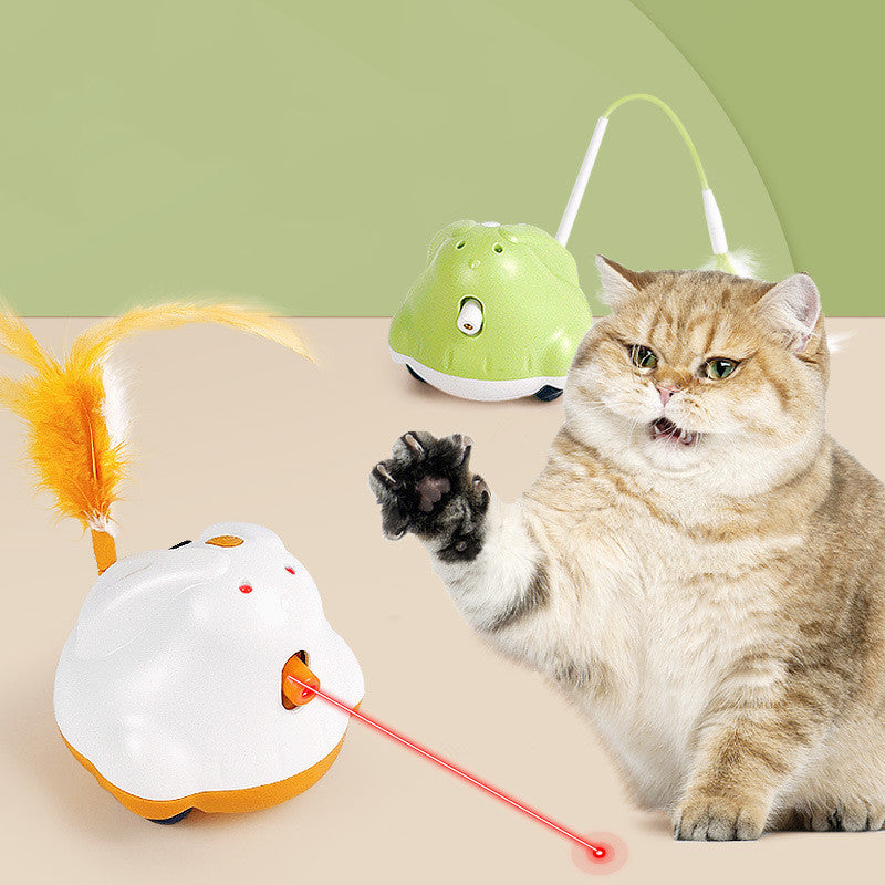 USB Rechargeable Electric Cat Teaser with Adjustable Laser