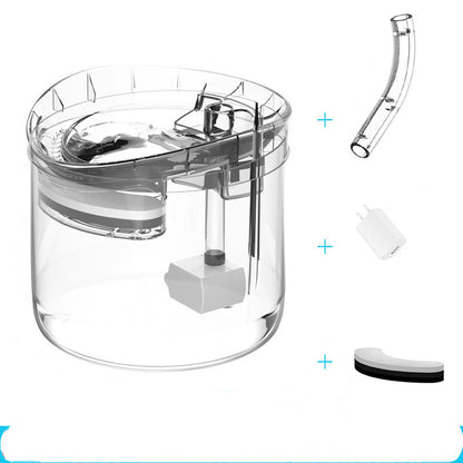 Automatic Cat Water Fountain with Filter – Transparent Design and 1.8L Capacity