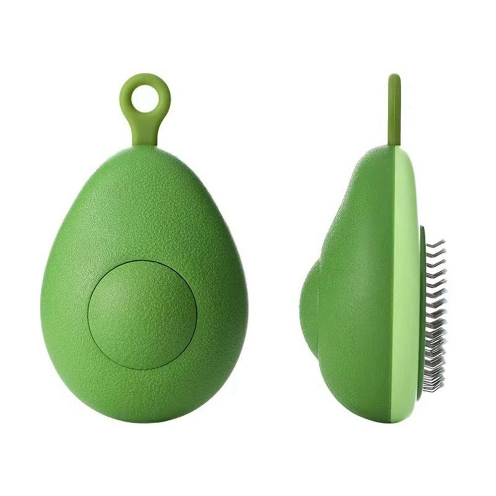 Portable Cat Grooming Comb – Massage Brush with One-Click Hair Removal for Cats